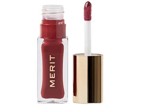 merit beauty lip oil sangria.